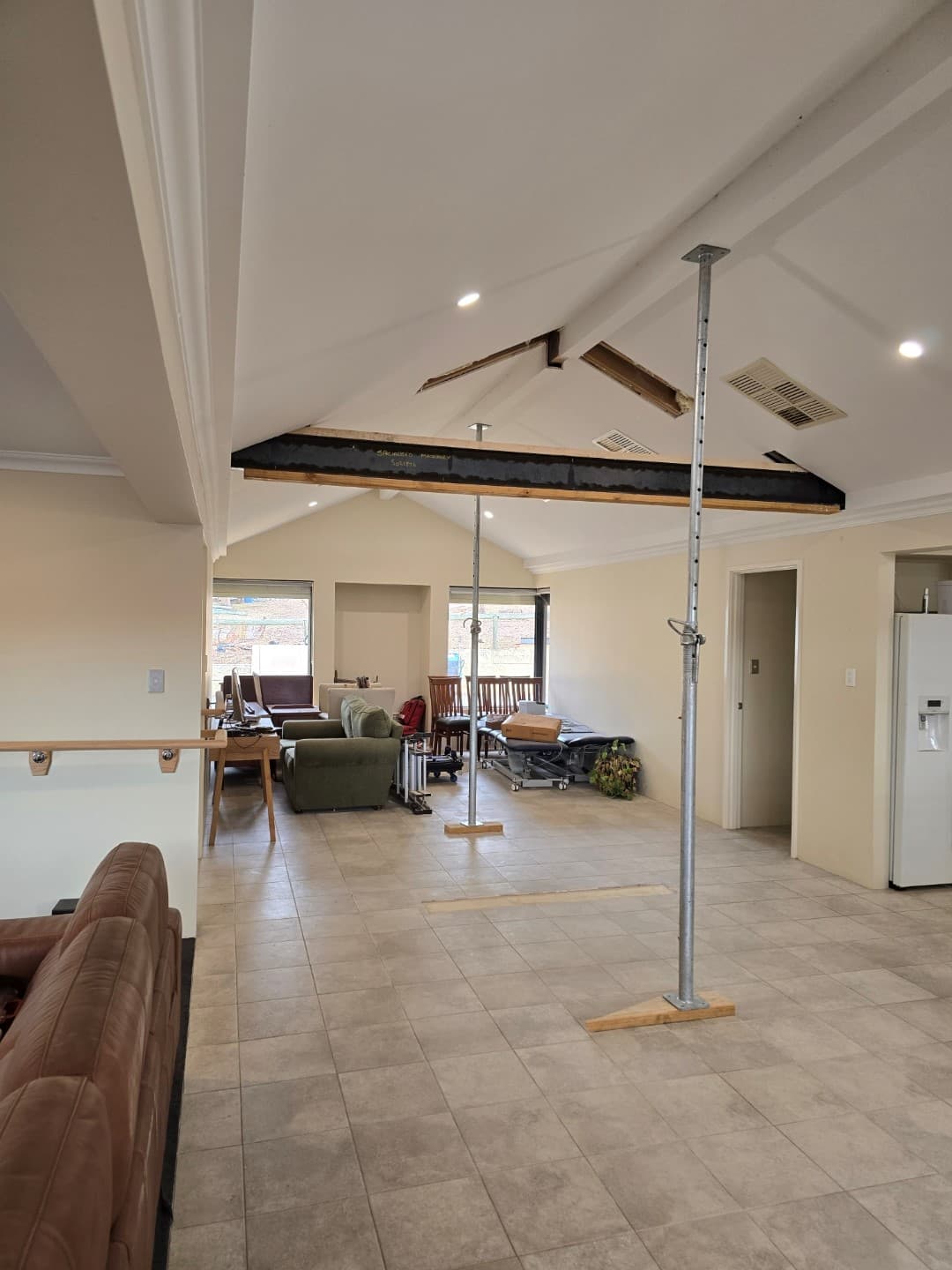 Just-in-timber wall removal project.